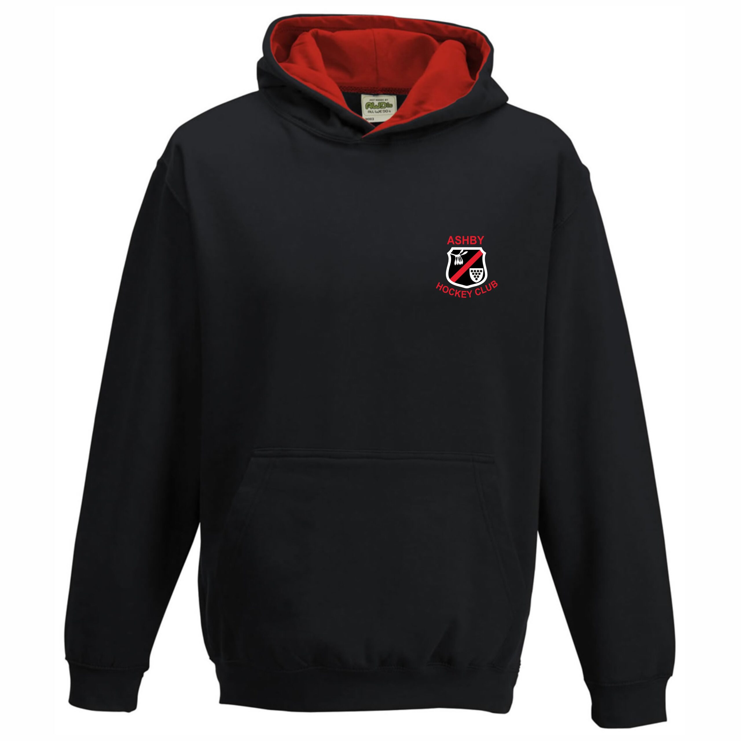 Junior Black Hoodie Front scaled