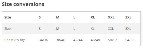 AM01 Sizing AM01 Sizing